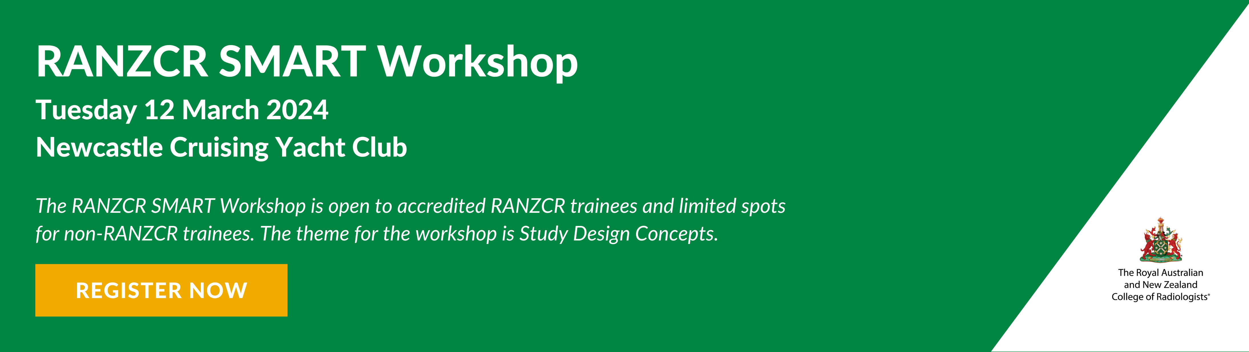 2024 RANZCR Trainee Statistical Methods, Evidence Appraisal & Research for Trainees Workshop (SMART) Workshop 